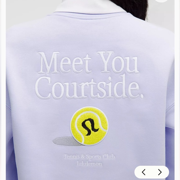 Lululemon Serene Blue Sweatshirt Big Cozy Oversized Pullover Tennis medium - Picture 8 of 17